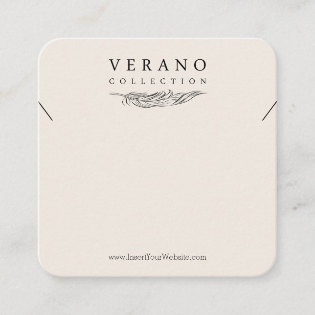 Carte De Visite Carré Collier Verano (Devant)