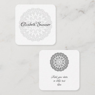 Carte De Visite Carré Colorez votre propre MANDALA - do-it-yourself Colo