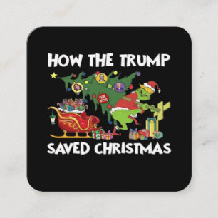Carte De Visite Carré Comment Trump a sauvé Noël