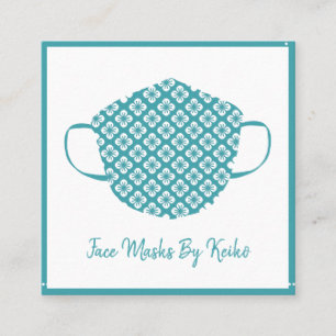 Carte De Visite Carré Concepteur de masques faciaux pour coudre Seamstre