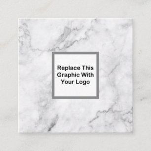 Carte De Visite Carré Conception chique de logo d'affaires