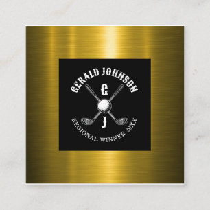 Carte De Visite Carré Conception minimaliste Élégante Personnalisée de M