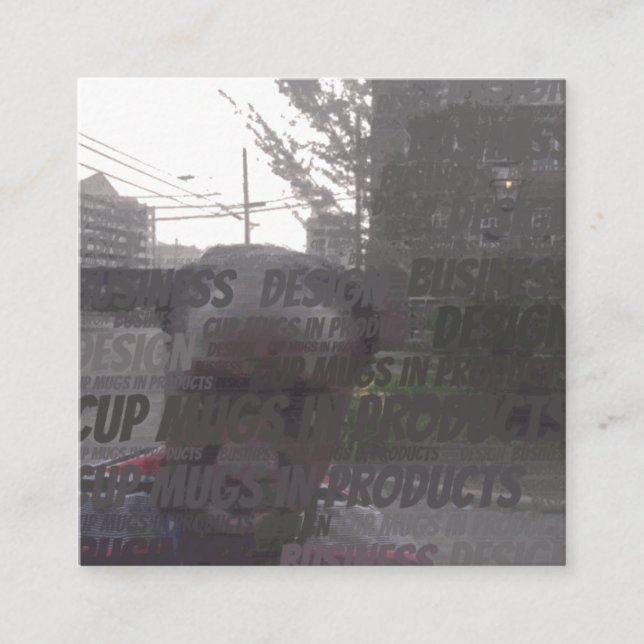 Carte De Visite Carré conception produit (Devant)