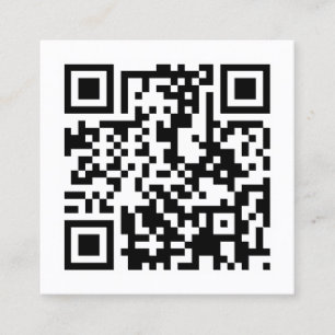 Carte De Visite Carré concevez votre propre code QR