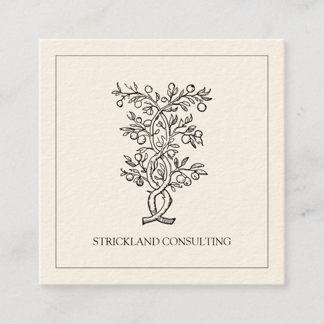 Carte De Visite Carré Consultant (Devant)