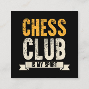Carte De Visite Carré Cool Chess Player