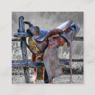 Carte De Visite Carré Corral Fence Western