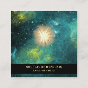 Carte De Visite Carré *~* Cosmologie Guérison Universe Énergie Soleil Ét