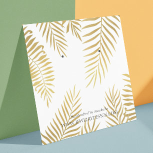 Carte De Visite Carré Coutume d'affichage de bijoux de boucle d'oreille