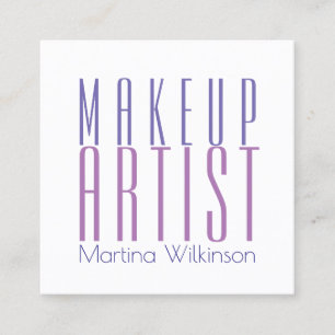 Carte De Visite Carré Couverture géante de lettres des textes de