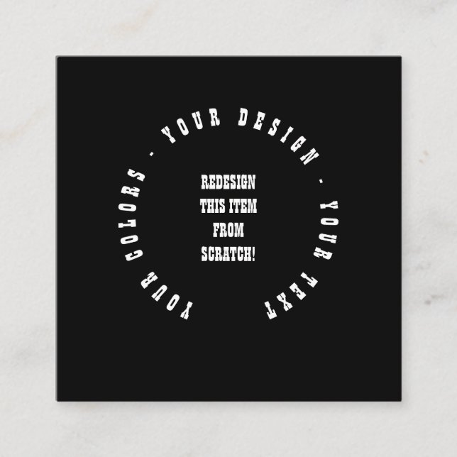 Carte De Visite Carré Create Your Own (Devant)