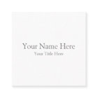 Create Your Own 2.5" x 2.5" Matte Business Cards