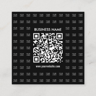 Carte De Visite Carré Créer instantanément un code QR scannable et un mo