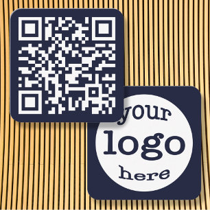 Carte De Visite Carré Créer un site Web personnalisé QR Code Entreprise 