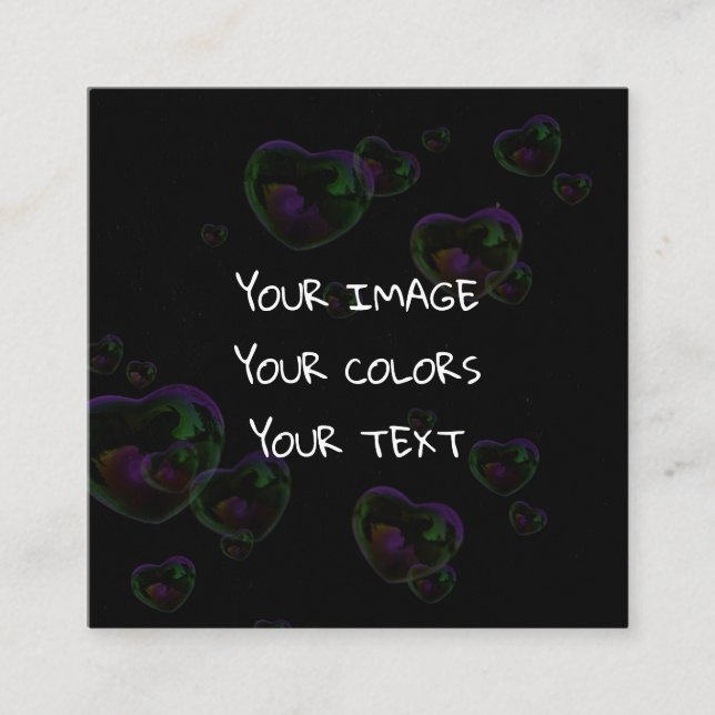 Carte De Visite Carré Créer une personnalisation (Devant)