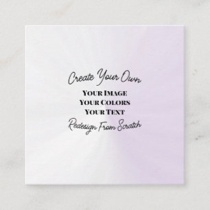 Carte De Visite Carré Créez votre propre