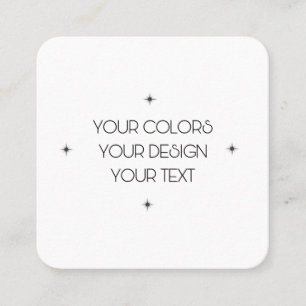 Carte De Visite Carré Créez votre propre