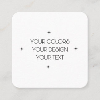 Carte De Visite Carré Créez votre propre