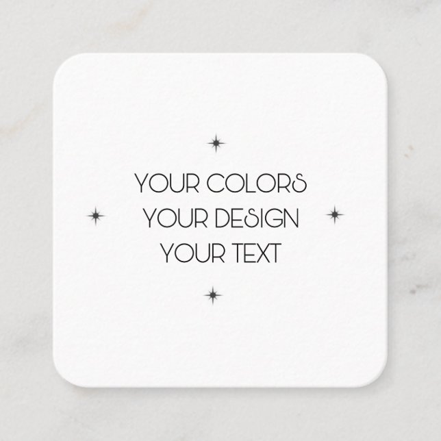 Carte De Visite Carré Créez votre propre (Devant)