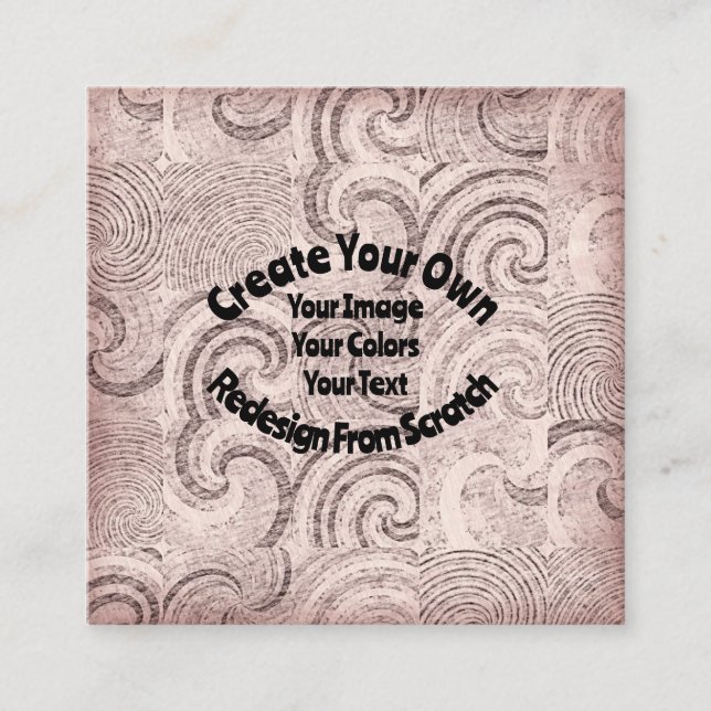 Carte De Visite Carré Créez votre propre conception personnalisée (Devant)