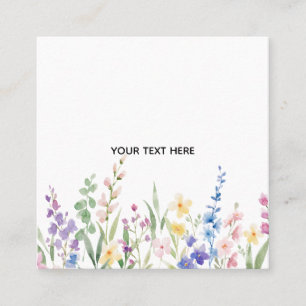 Carte De Visite Carré Créez Votre Propre Floral