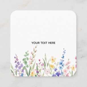 Carte De Visite Carré Créez Votre Propre Floral