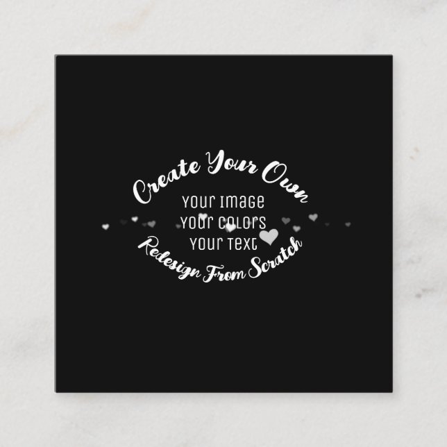 Carte De Visite Carré Créez votre propre image personnalisée (Devant)