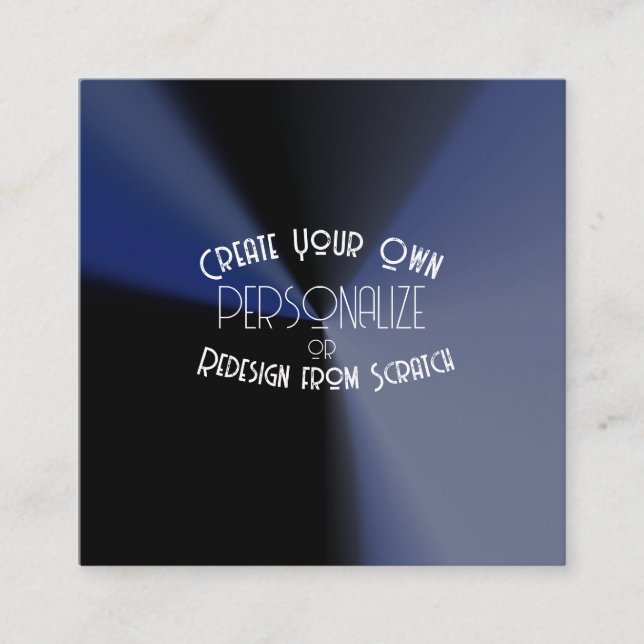 Carte De Visite Carré Créez Votre Propre Modèle (Devant)