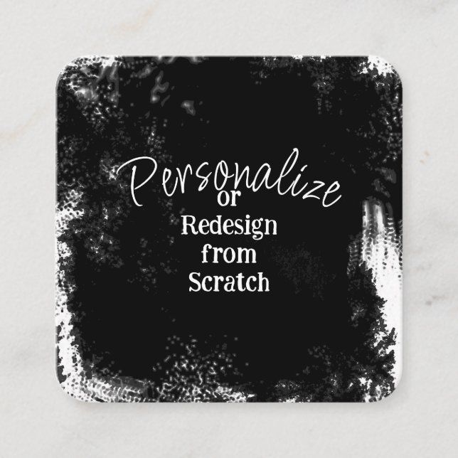 Carte De Visite Carré Créez votre propre personnalisation (Devant)