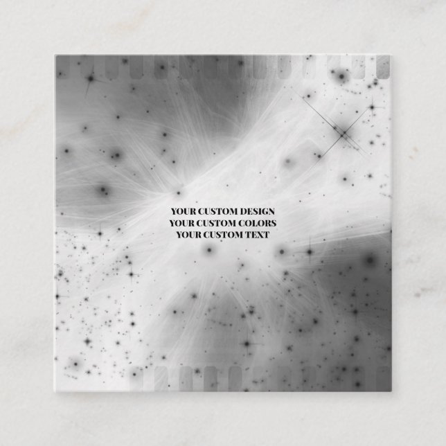 Carte De Visite Carré Créez votre propre personnalisation (Devant)