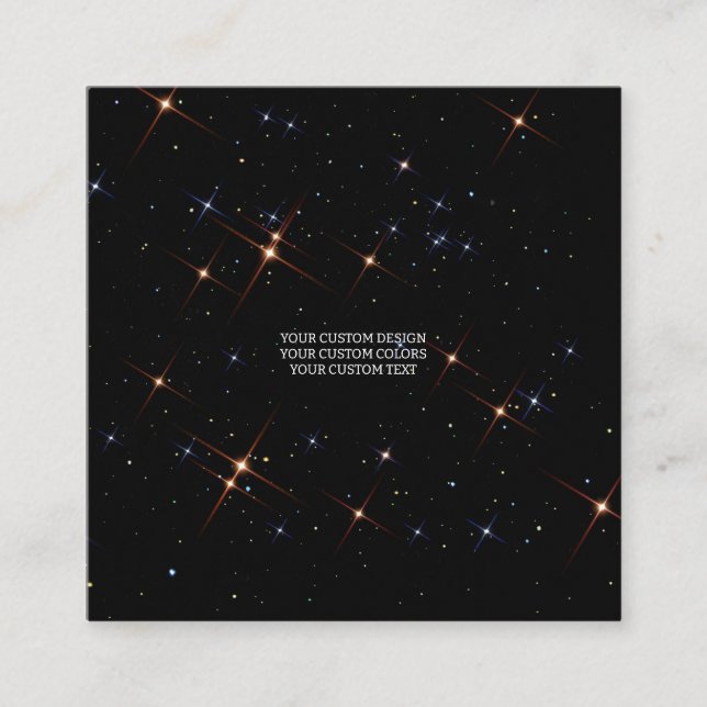 Carte De Visite Carré Créez votre propre personnalisation personnalisée (Devant)