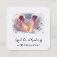 *~* Cristal Opal Coeur QR Angel ailes AP78 Bleu