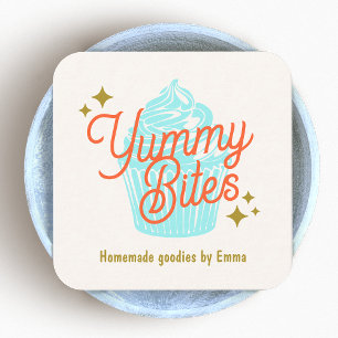 Carte De Visite Carré Cupcake Baker