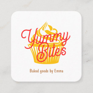 Carte De Visite Carré Cupcake ou Cookie
