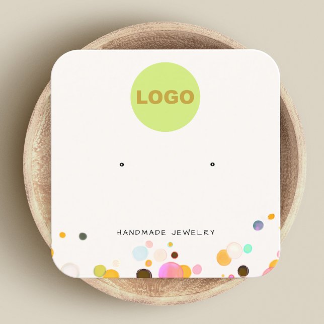 Carte De Visite Carré Cute Confetti pour enfants Étudiant Carré (Créateur téléchargé)