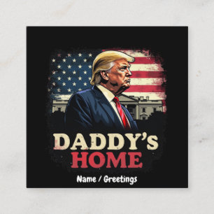 Carte De Visite Carré Daddy’s Home 2025 Un patriotique et amusant prendr