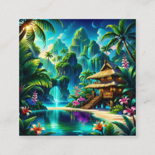 Carte De Visite Carré Dans cette peinture numérique, un artiste a créé u