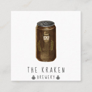 Carte de visite Carré de croquis de cidre d'artisa