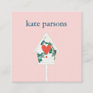 Carte de visite Carré de la maison d'oiseaux du co