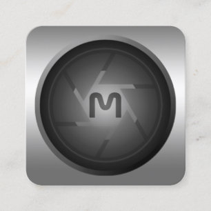 Carte de visite carré de lentille de caméra de s