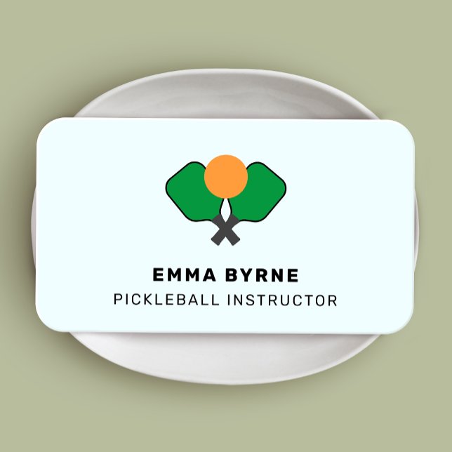 Carte de visite Carré de Pickleball Coach (Créateur téléchargé)