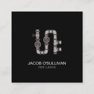 Carte de visite Carré de plomberie de plomberie de