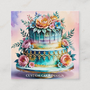 Carte De Visite Carré Décoration élégante de la conception personnalisée