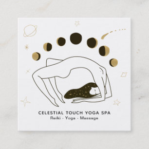 Carte De Visite Carré *~* Déesse céleste + Phases de la femme lune