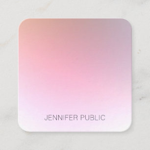 Carte De Visite Carré Design moderne et coloré design Modèle tendance