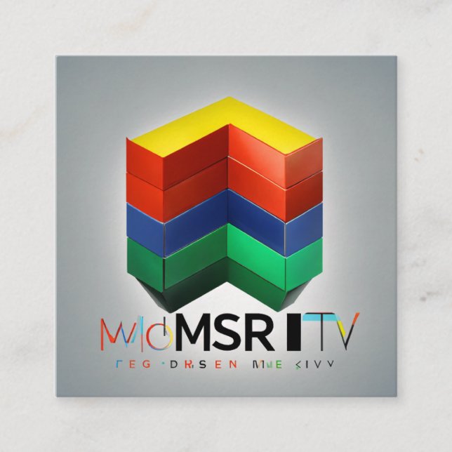 Carte De Visite Carré Développeur d'entreprise en commerce électronique (Devant)