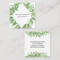 Diamant moderne Aquarelle vert pâle feuillage