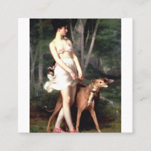 Carte De Visite Carré Diana La Chasse Par Gaston Casimir Saint Pierre