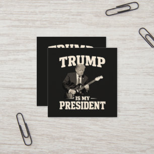 Carte De Visite Carré Donald Trump est mon président