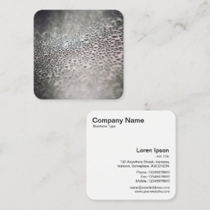 Carte De Visite Carré Droplets d'eau